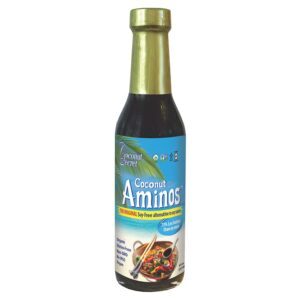 A bottle of coconut aminos